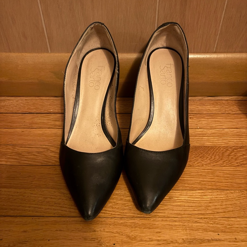 Franco Sarto Black Heels Size 8.5